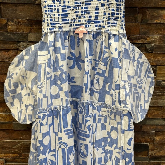 SHOW ME YOUR MUMU Revolve Afternoon Tea Dress In Santorini Escape - Picture 12 of 13